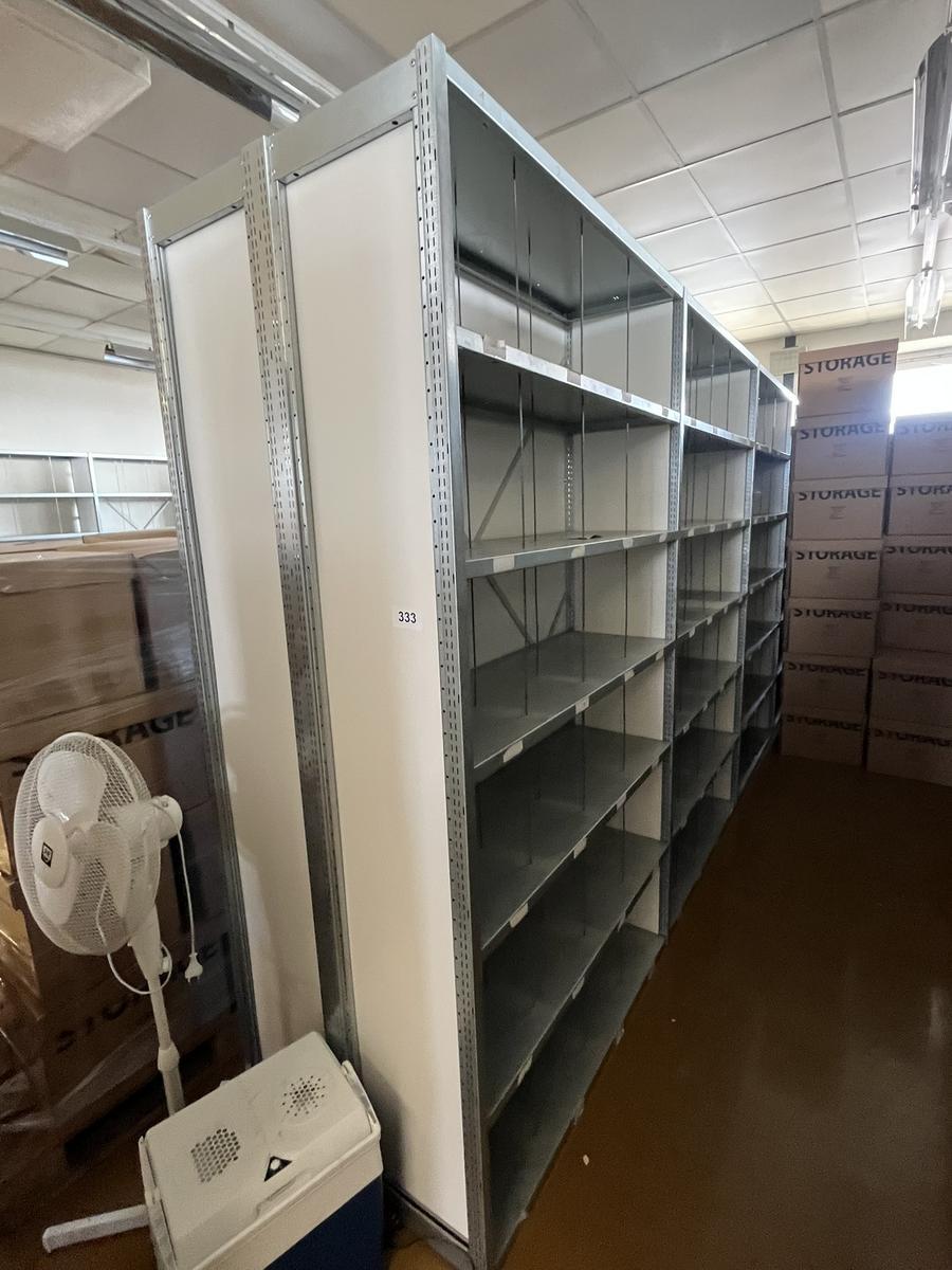 6.0 Laufmeter Doppelregale 40/40 breit, 225 cm hoch 6 Fachebene?d=2026-03-18 01:47:13