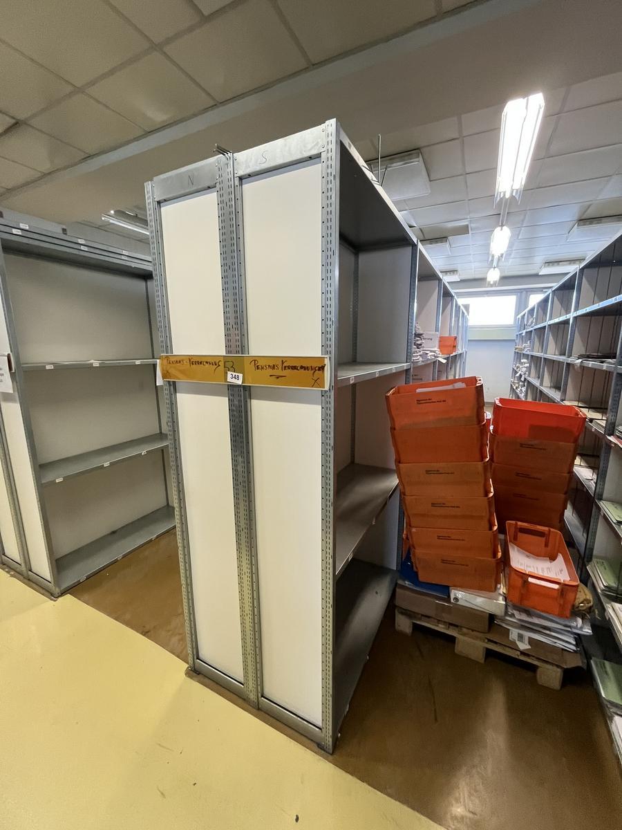 8.4 Laufmeter Doppelregale 40/40 breit, 225 cm hoch 6 Fachebene?d=2026-03-16 08:43:59