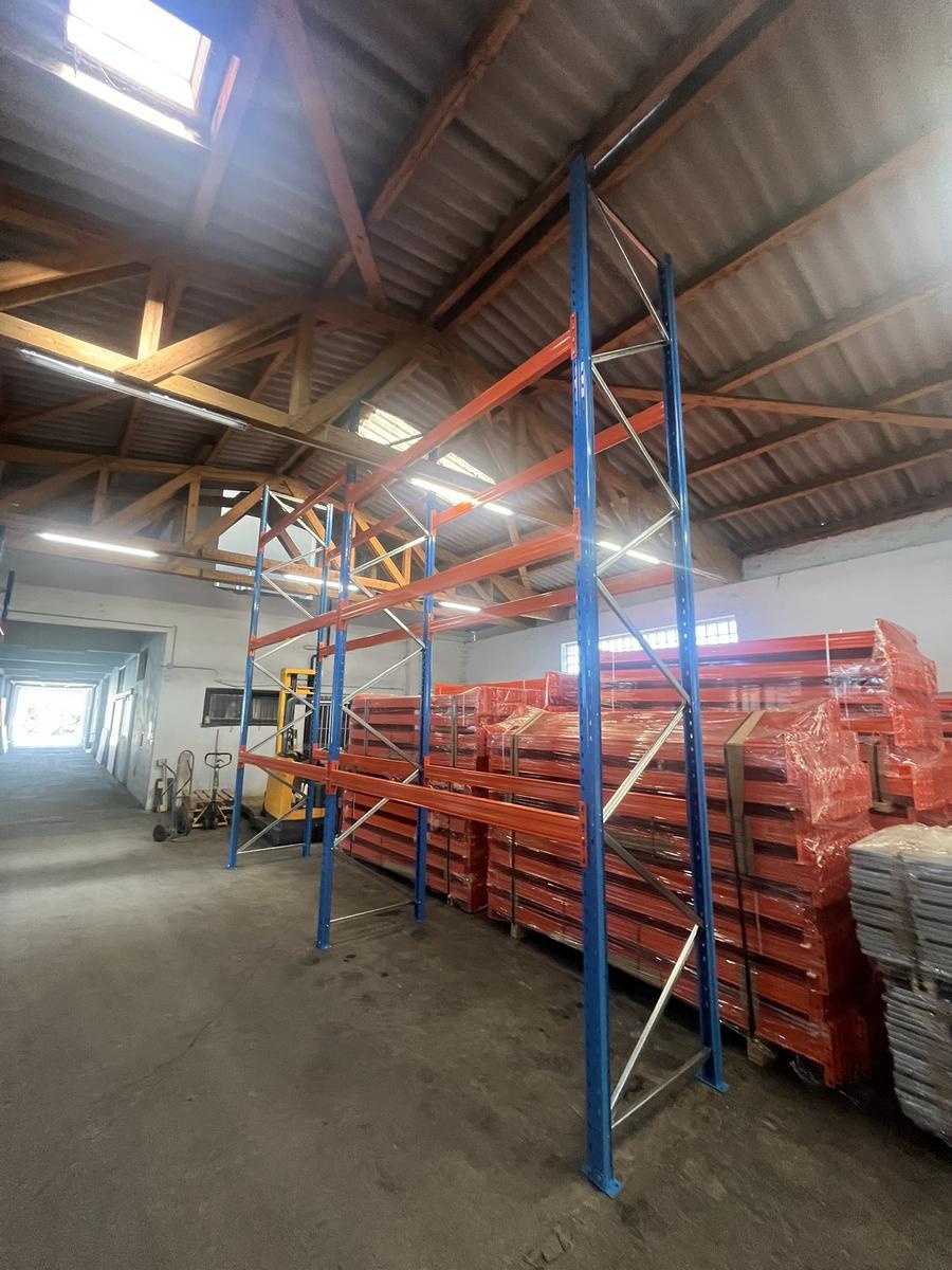 24.30 Laufmeter Schwerlast-Palettenregal H&ouml;he:5025 mm Tiefe:1000 mm