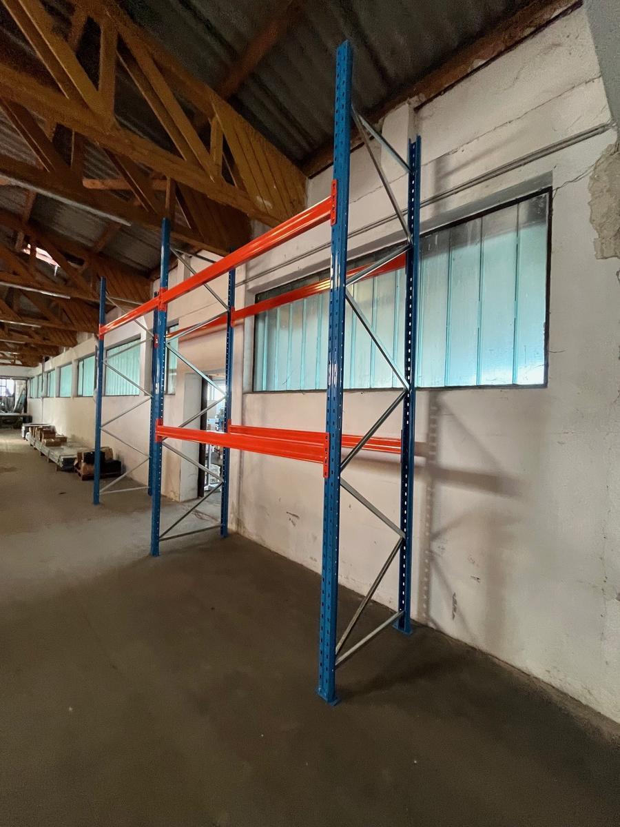 24.30 Laufmeter Schwerlast-Palettenregal H&ouml;he:5025 mm Tiefe:1000 mm