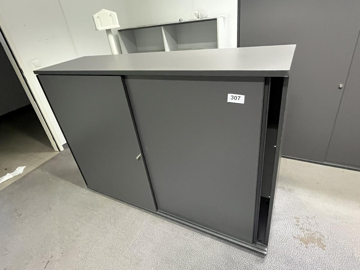 HALI Aktenschrank mit Schiebet&uuml;ren 160x115 cm 3 Ordnerh&ouml;hen