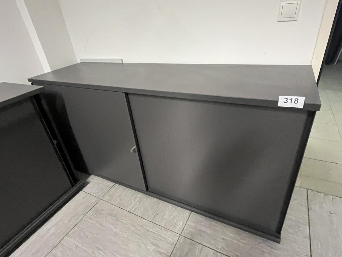 HALI Aktenschrank mit Schiebet&uuml;ren 160x80 cm 2 Ordnerh&ouml;hen