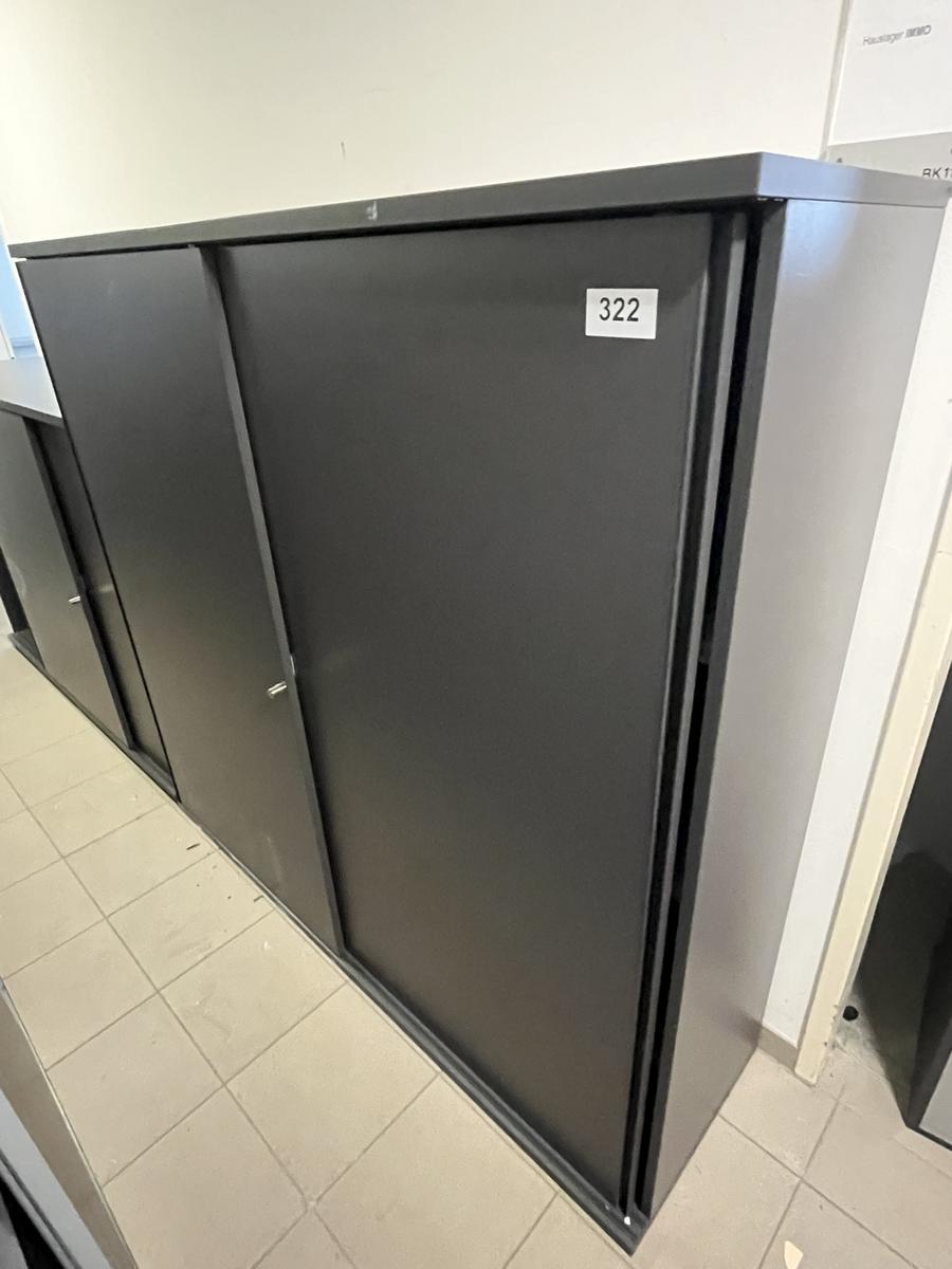 HALI Aktenschrank mit Schiebet&uuml;ren 160x150 cm 4 Ordnerh&ouml;hen