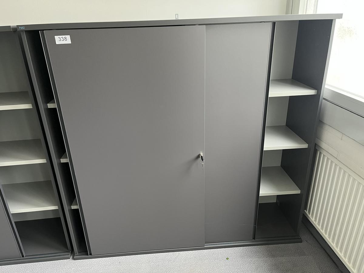 HALI Aktenschrank mit Schiebet&uuml;ren 160x150 cm 4 Ordnerh&ouml;hen