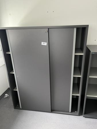 HALI Aktenschrank mit Schiebet�ren 120x150 cm 4 Ordnerh�hen