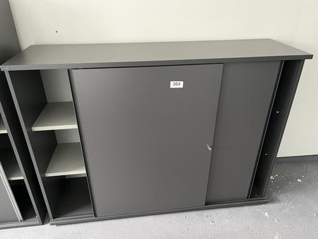 HALI Aktenschrank mit Schiebet�ren 160x115 cm 3 Ordnerh�hen