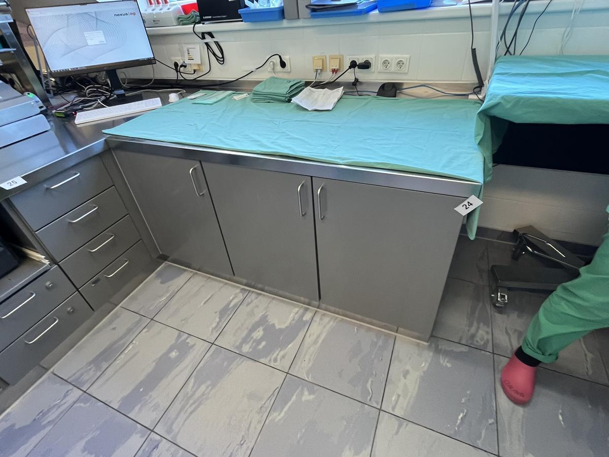 Edelstahl Arbeitstischmodul, 155x90x85cm?d=2026-03-13 16:15:57