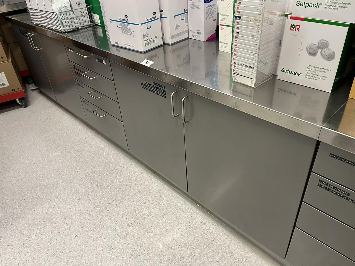 Edelstahl Arbeitstischmodul, 310x60x85cm, mit Laden?d=2026-03-13 16:16:45