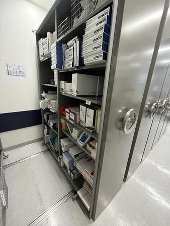 Kiefer Edestahlregal, 185x60x245cm, rollbar