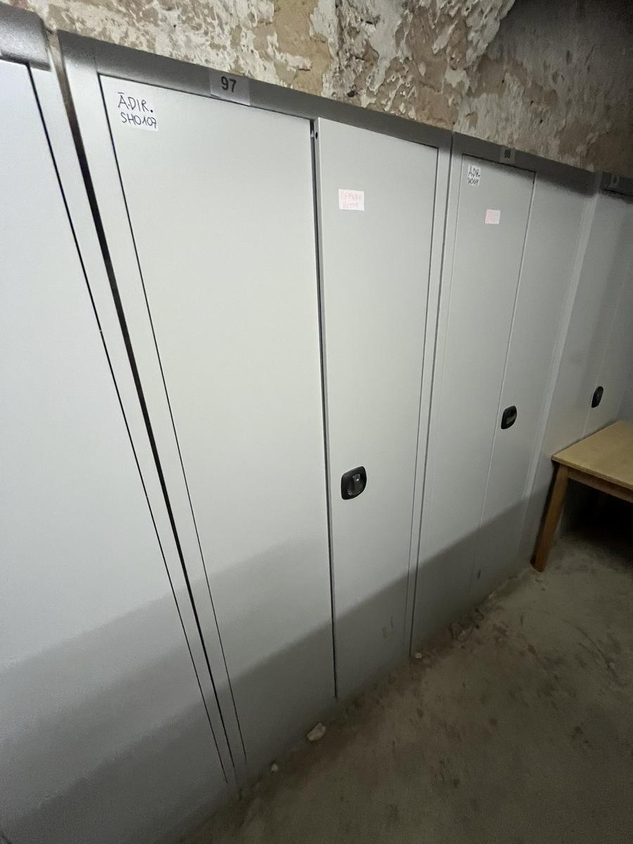 Metallschrank mit Doppelt&uuml;re, Breite 80cm, H&ouml;he 195cm, Tiefe 40cm