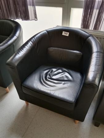 3 Stk. Loungest�hle, Leder