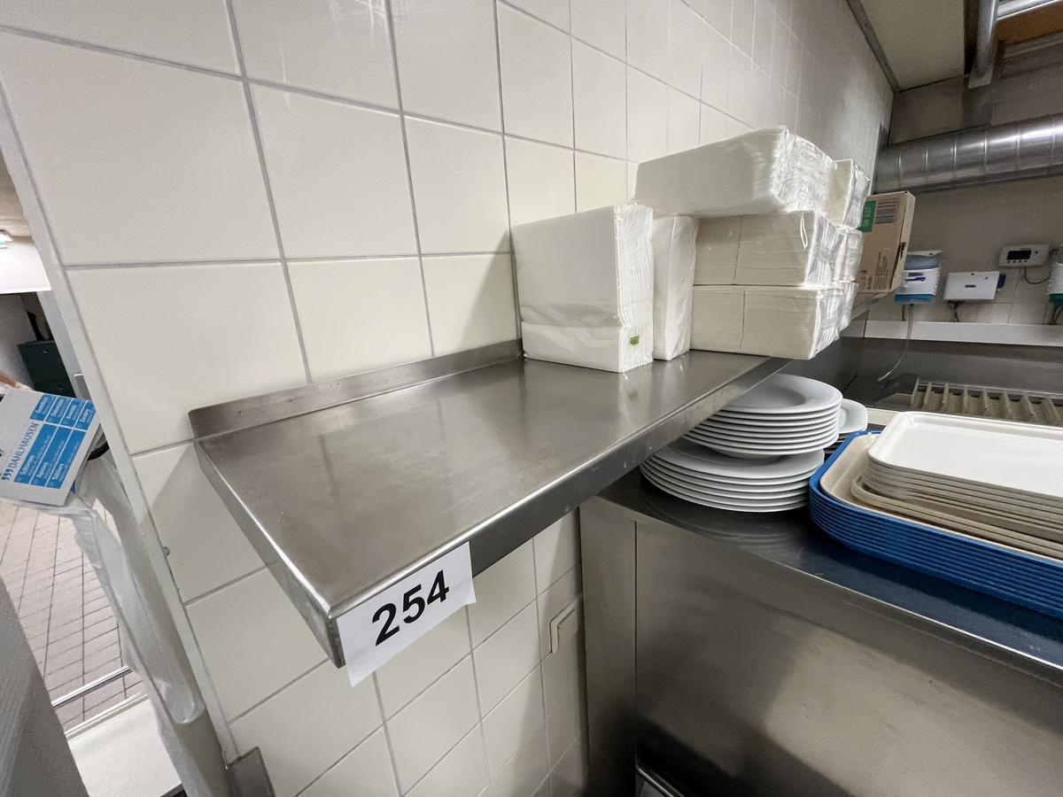 Edelstahl H&auml;ngeregal 180/30 cm