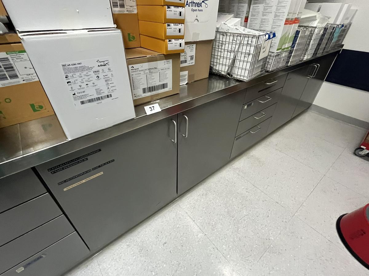 Edelstahl Arbeitstischmodul, 310x60x85cm, mit Laden?d=2026-03-25 09:33:52