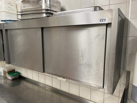 Edelstahl-H�ngeschrank ca. 150/35/60 cm 2 Fachebene