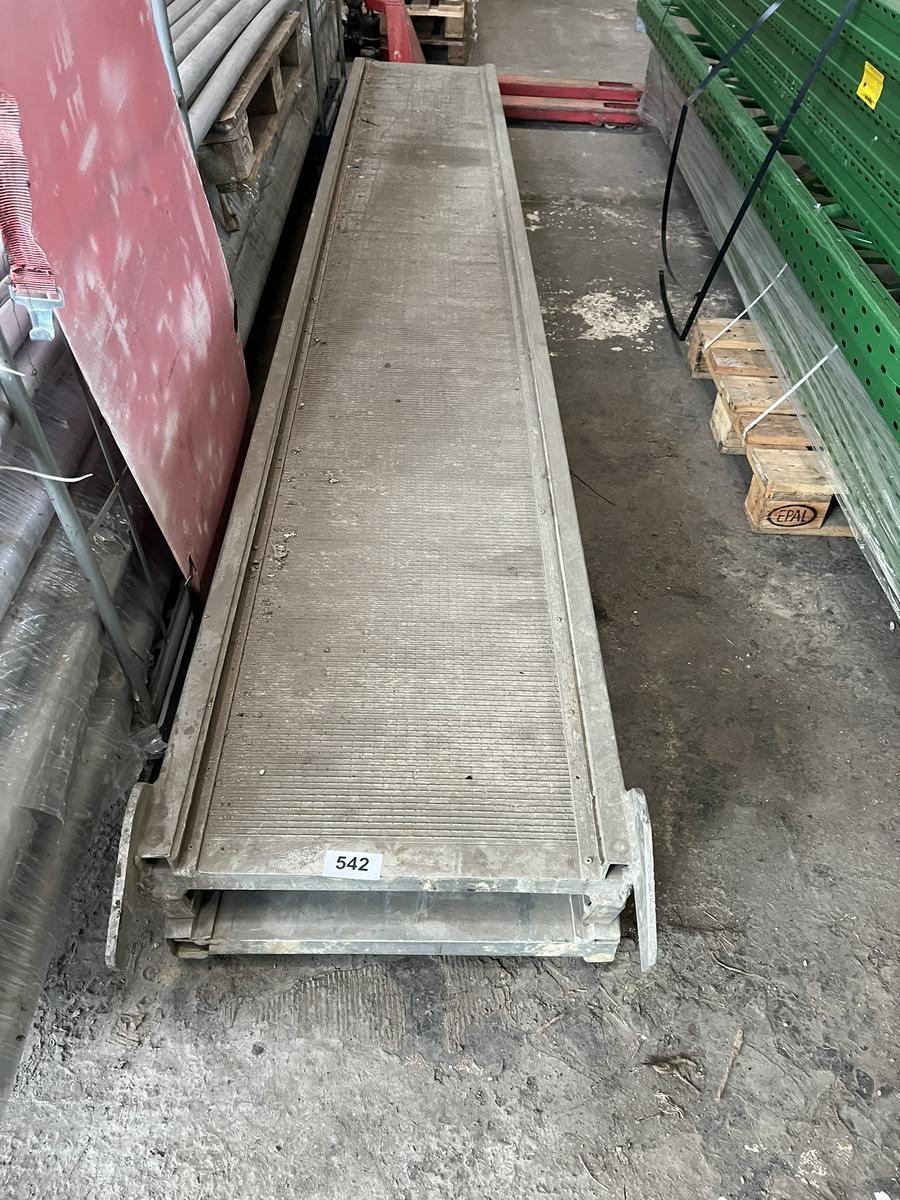 2 St&uuml;ck Profi - Massiv  Alu Verladerampen f&uuml;r Bagger 400/60/15 cm