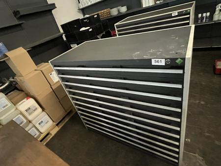 BOTT Werkzeug-,Auszugsladenschrank 8 Laden , Fachlast 75 kg, 130/65/120 cm