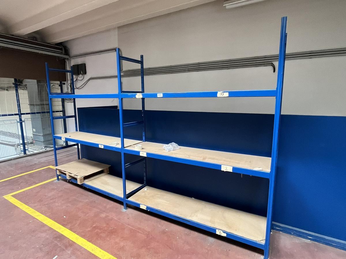 ca. 3.70 m Fachbodenregalanlage 370/50/225 cm . 3 Fachebene