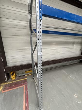 ca. 7.50 lfm BITO Schwerlstregale H: 3.00 m 3 Stk.Steher plus 4 St�ck Einh�ngebalken