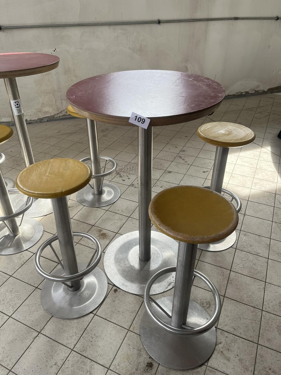 3 Stk. Barhocker, 80cm hoch und 1 Stehtisch DM 70cm, 110cm hoch?d=2026-03-30 20:46:11