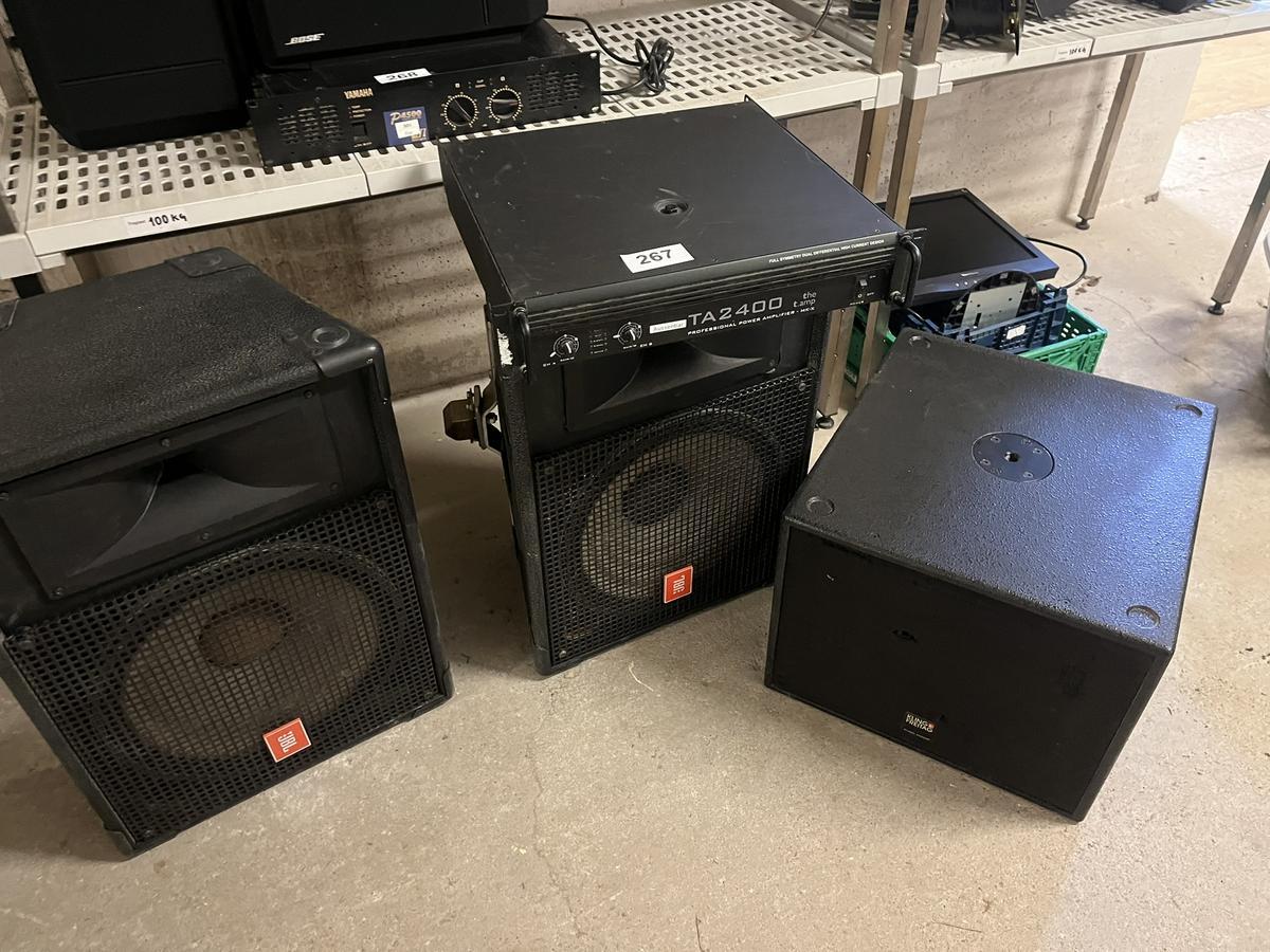 2 Stk. JBL Boxen Typ MR825 und 1 Stk K&ouml;nig&Freitag TAZ2400