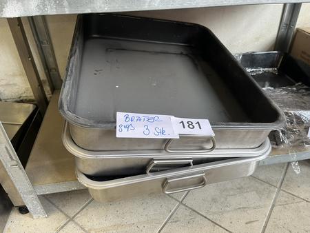 3 Stk. Bräter 53x43x8cm 3 Stk. Bräter 53x43x8cm