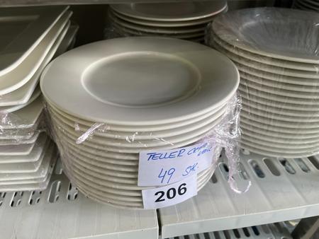 49 Stk. Speiseteller, flache, 24cm DM 49 Stk. Speiseteller, flache, 24cm DM