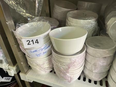 45 Stk. Suppentassen, 14x8cm 45 Stk. Suppentassen, 14x8cm