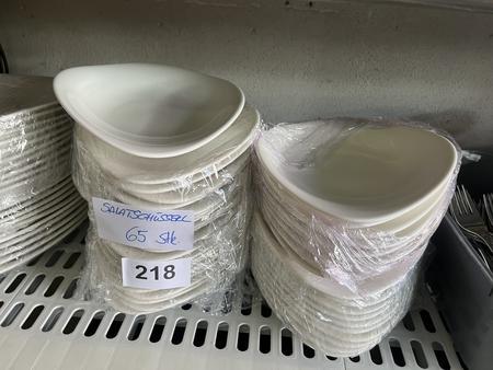 65 Stk. Salatteller, 25x20cm 65 Stk. Salatteller, 25x20cm