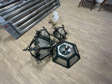 4 Stk. Decken- Hängeleuchten 4 Stk. Decken- Hängeleuchten