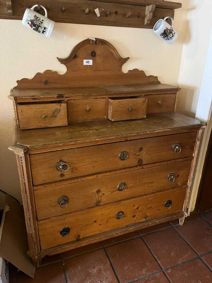 Anrichte, Altholz, 3 Laden, 4 Boxen, 130 x 65 x 150