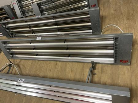 Frico 6000 Watt Heizstrahler für Wandmontage, 188x40cm Frico 6000 Watt Heizstrahler für Wandmontage, 188x40cm