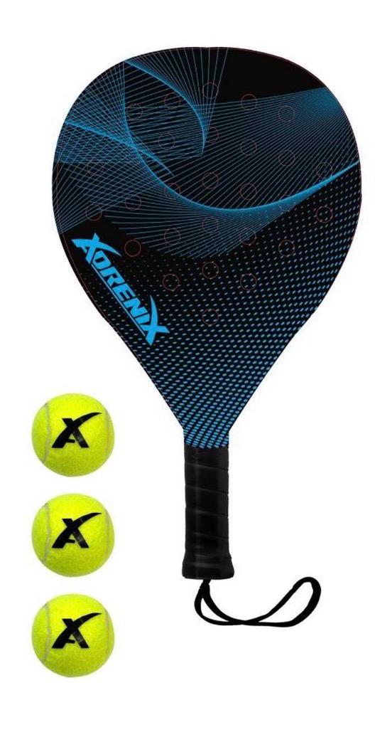 6 Stk. (Gro&szlig;packung) Padeltennisschl&auml;ger mit B&auml;lle u. Aufbewahrungsset