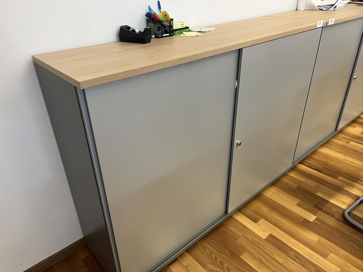 Aktenschrank BENE 160x110 cm 3 Ordnerh&ouml;hen mit Schiebet&uuml;ren