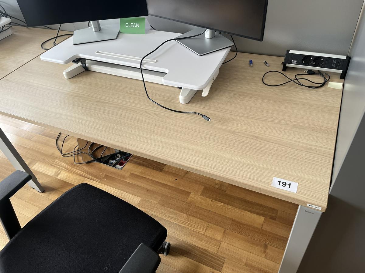 BENE Schreibtisch ohne R&uuml;ckwand 160 x 80 cm