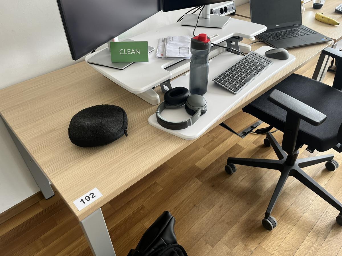 BENE Schreibtisch ohne R&uuml;ckwand 160 x 80 cm