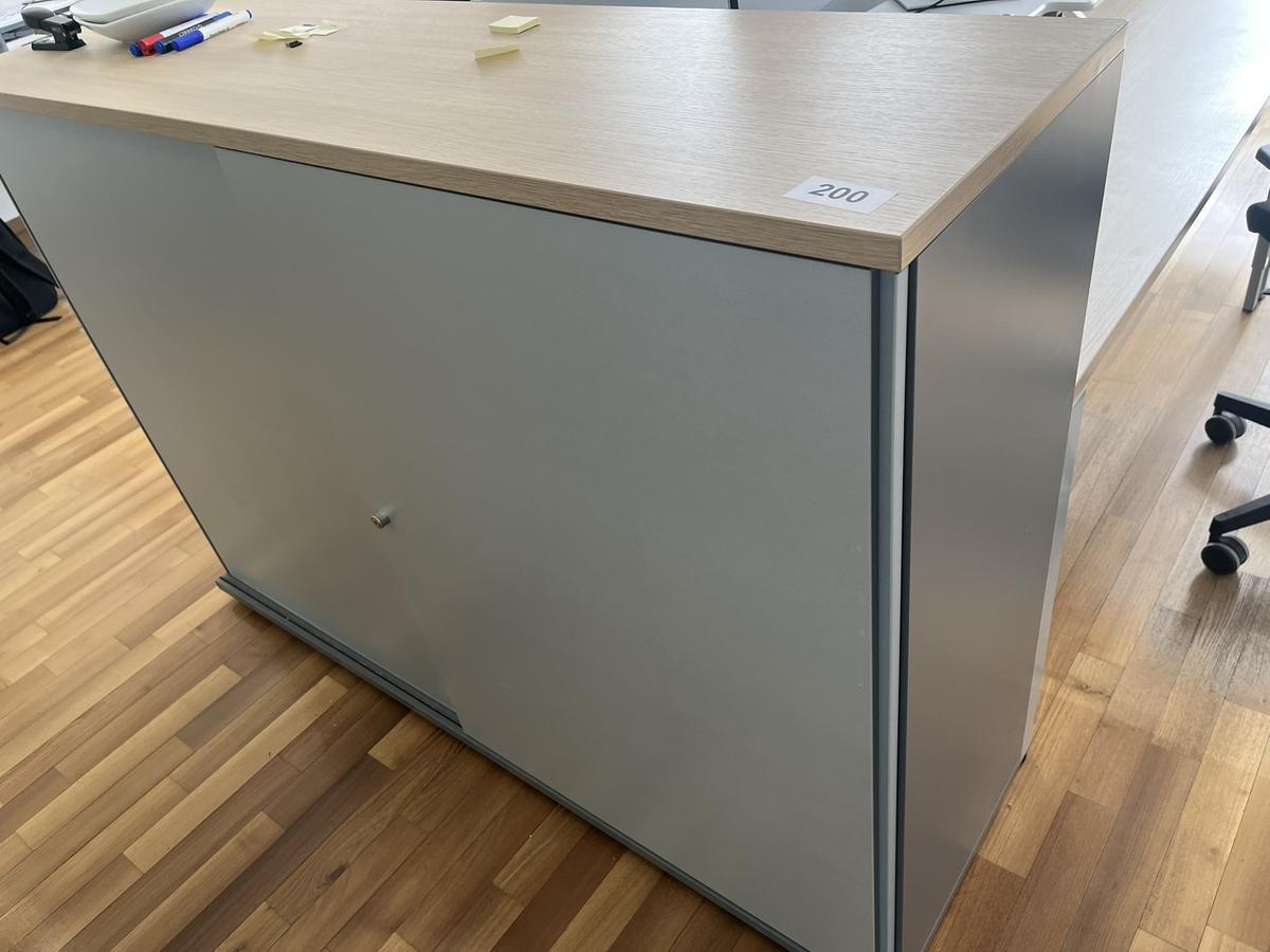 Aktenschrank BENE 160x110 cm 3 Ordnerh&ouml;hen mit Schiebet&uuml;ren