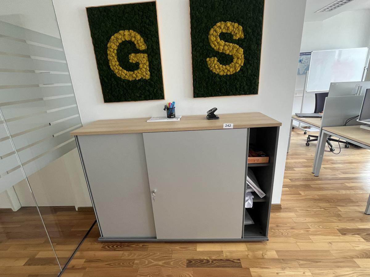 Aktenschrank BENE 160x110 cm 3 Ordnerh&ouml;hen mit Schiebet&uuml;ren