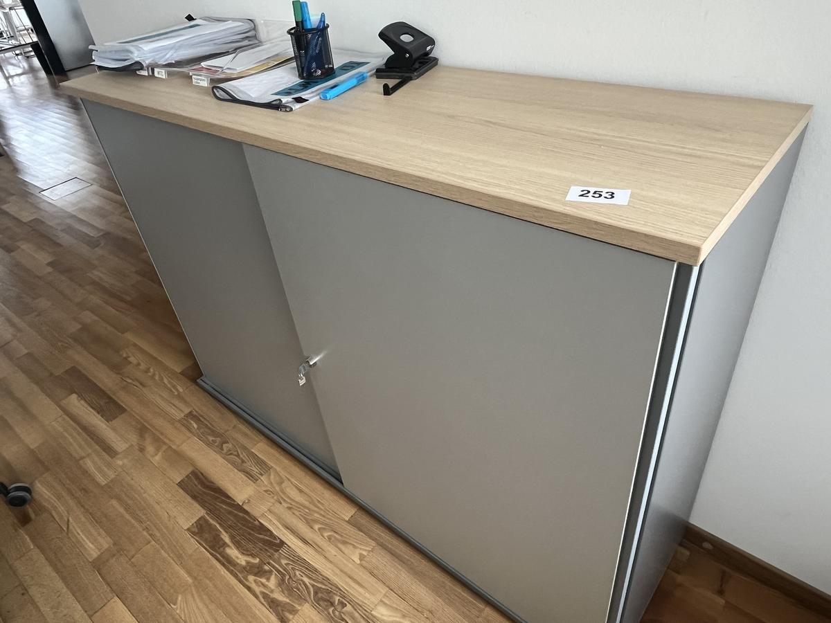 Aktenschrank BENE 160x110 cm 3 Ordnerh&ouml;hen mit Schiebet&uuml;ren