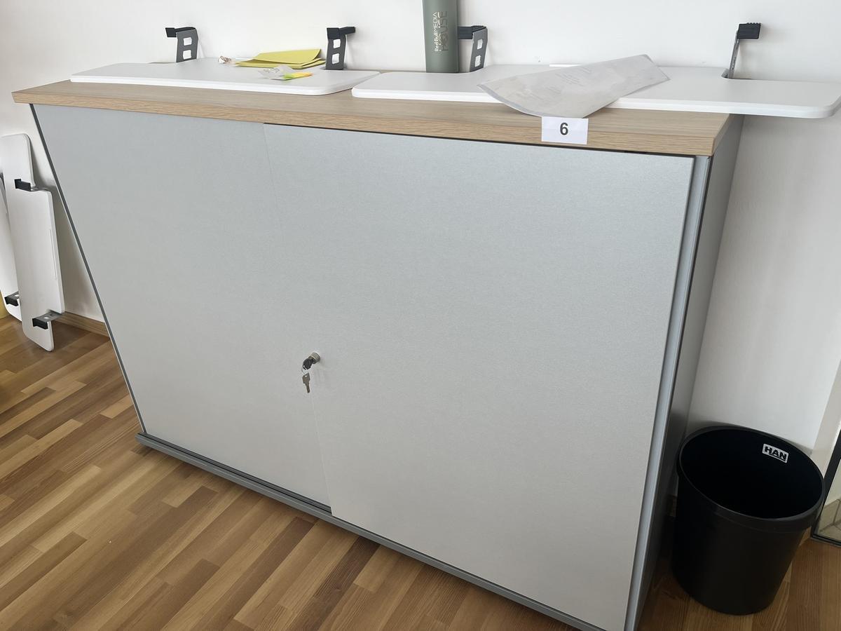 Aktenschrank BENE 160x110 cm 3 Ordnerh&ouml;hen mit Schiebet&uuml;ren