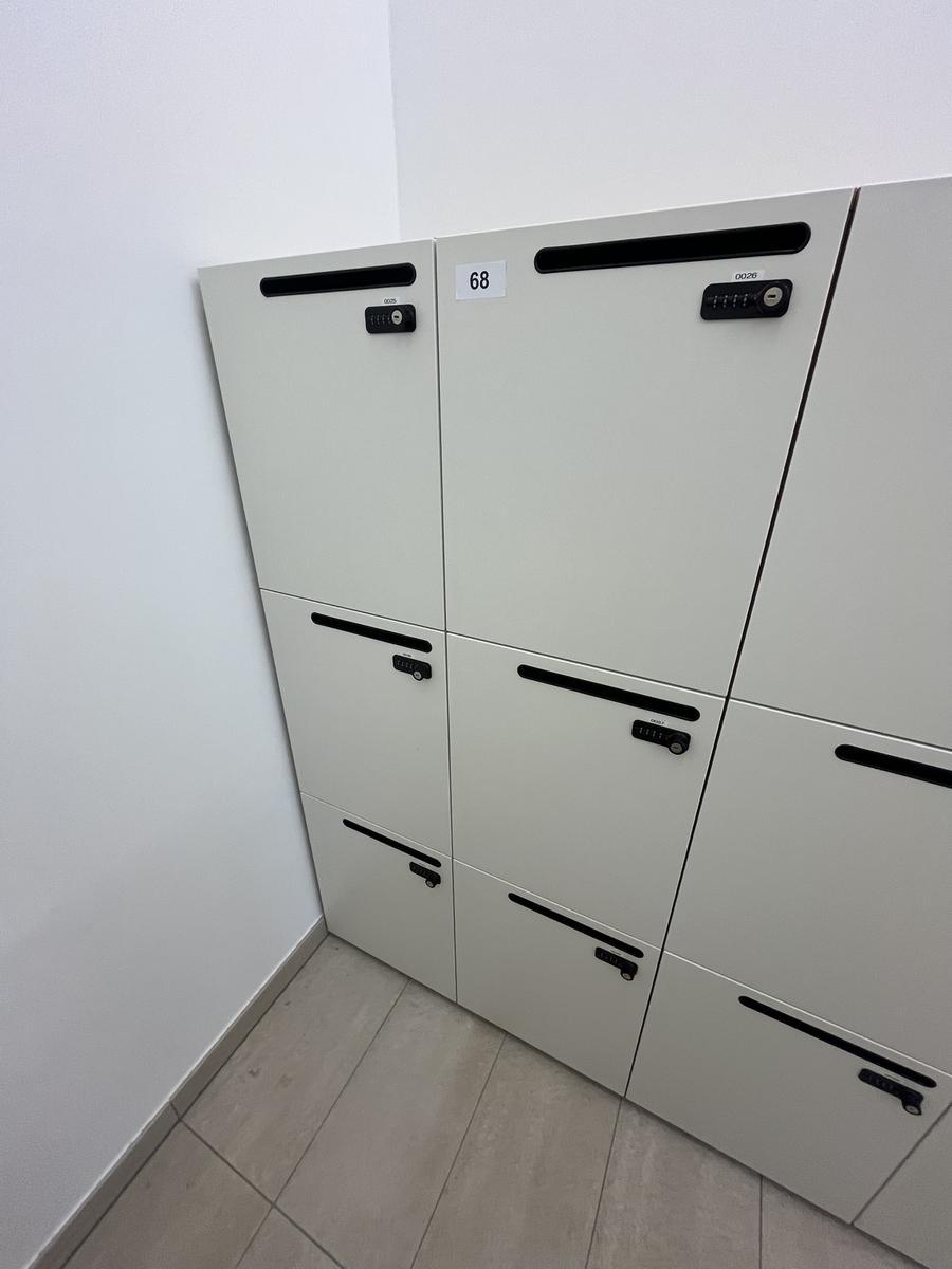 BENE Locker Zahlenschloss -Schlie&szlig;fach f&uuml;r Mitarbeiter 90/60/170 cm