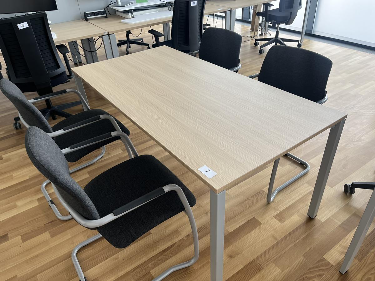 Besprechungstisch BENE 160x80 cm plus 4 St&uuml;ck Narbutas St&uuml;hle?d=2026-04-30 18:03:48