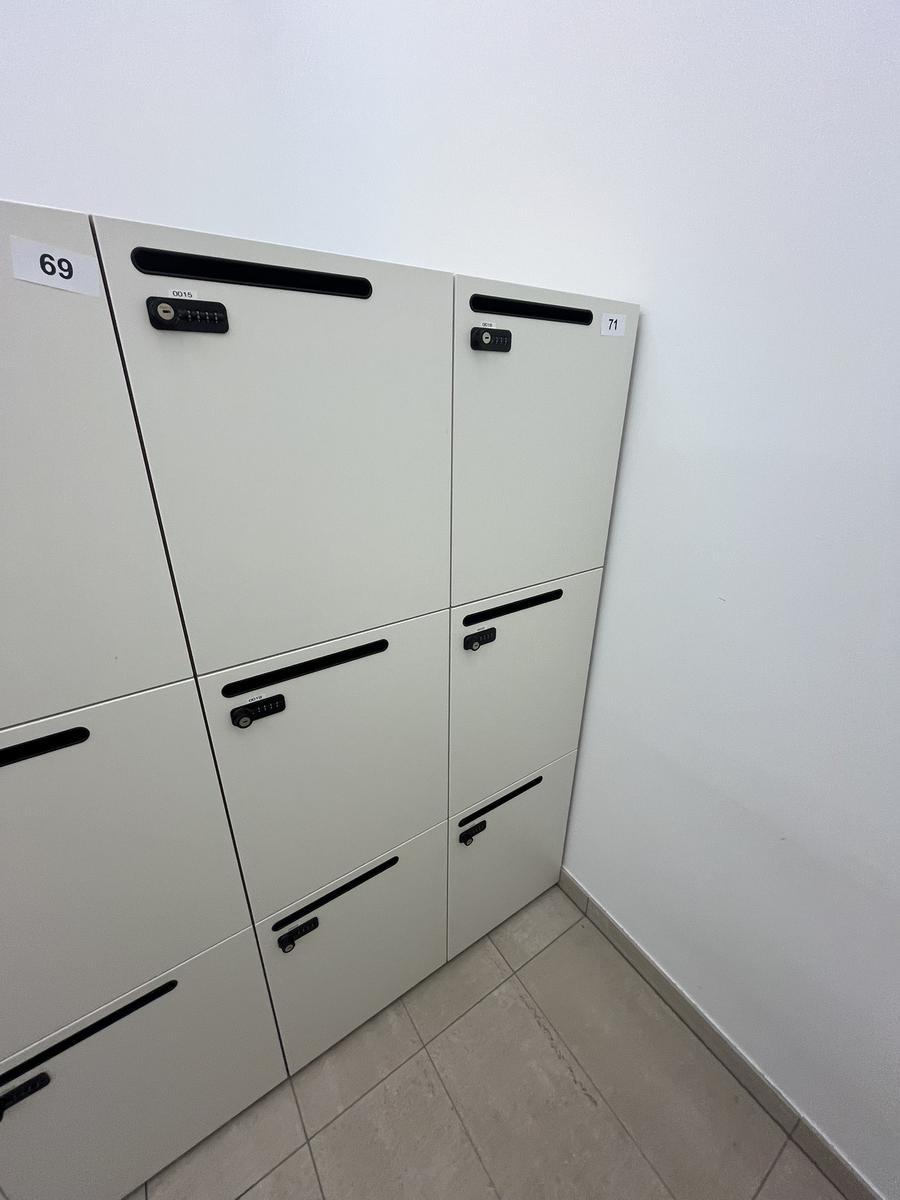 BENE Locker Zahlenschloss -Schlie&szlig;fach f&uuml;r Mitarbeiter 90/60/170 cm