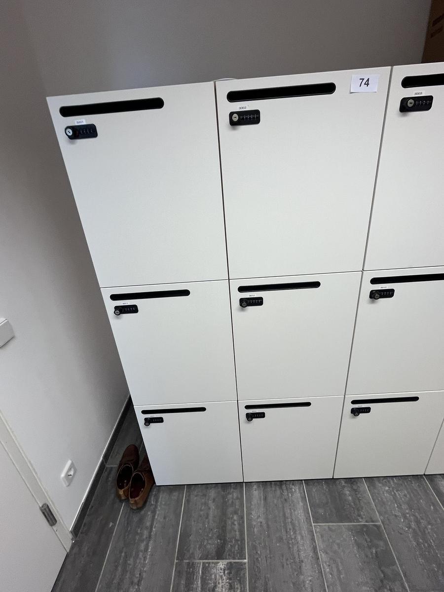 BENE Locker Zahlenschloss -Schlie&szlig;fach f&uuml;r Mitarbeiter 90/60/170 cm