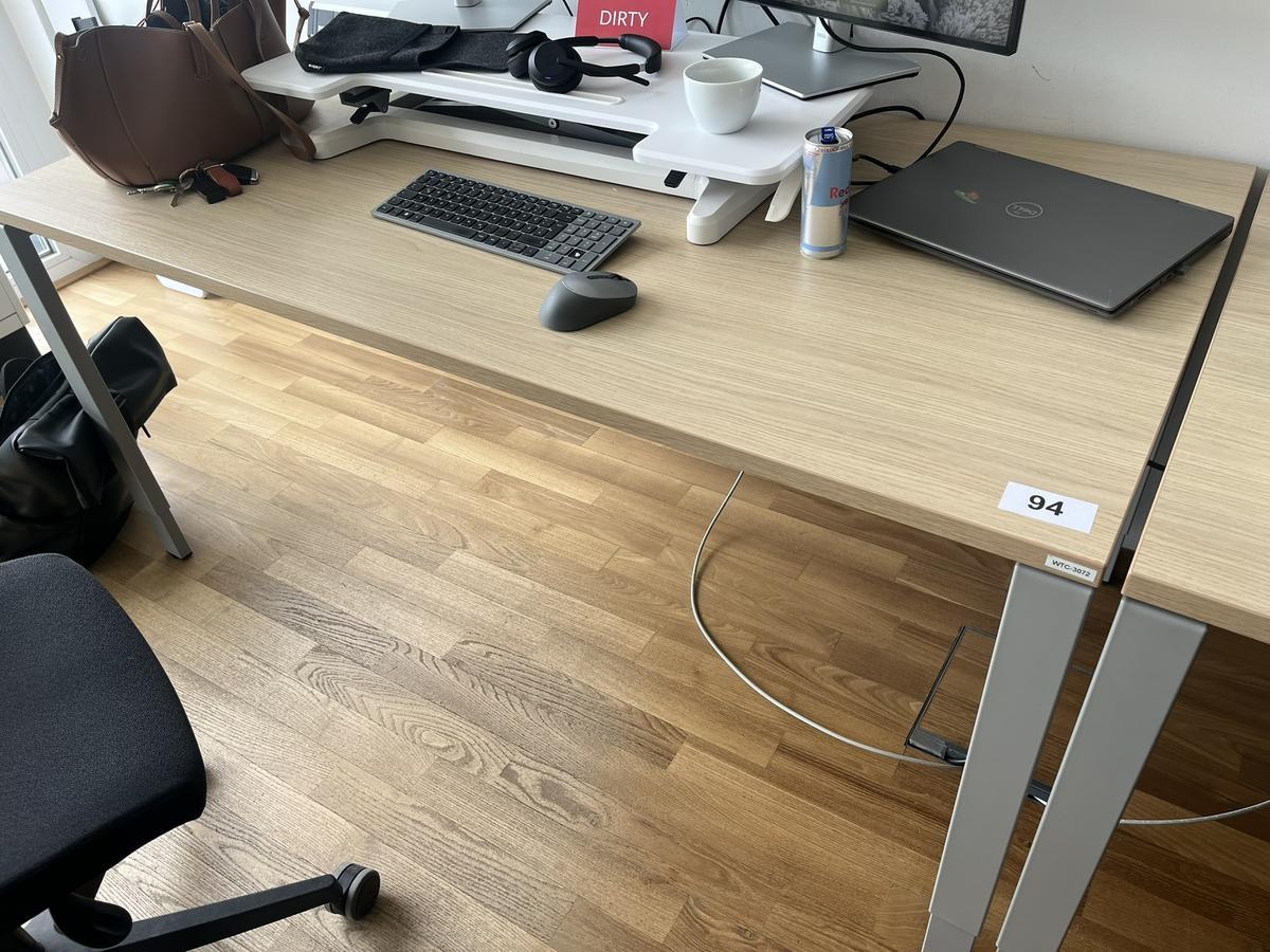 BENE Schreibtisch ohne R&uuml;ckwand 160 x 80 cm