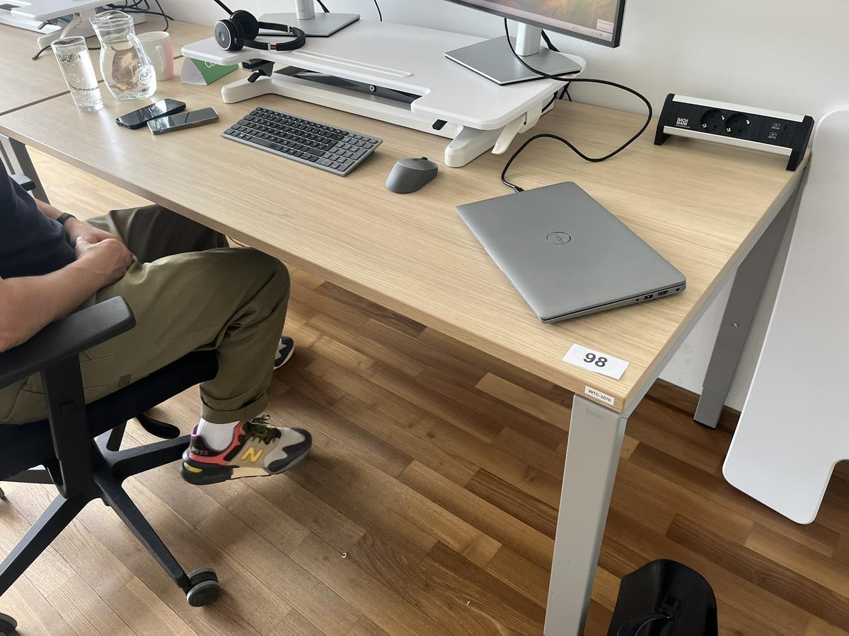 BENE Schreibtisch ohne R&uuml;ckwand 160 x 80 cm