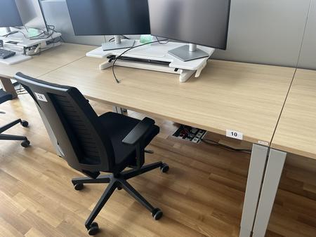 BENE Schreibtisch mit R�ckwand 160 x 80 cm