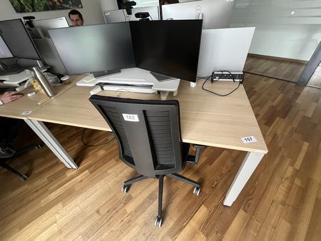 BENE Schreibtisch ohne R�ckwand 160 x 80 cm