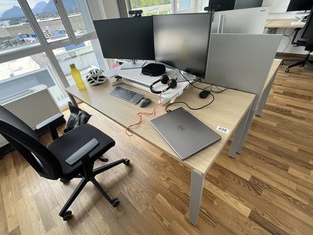 BENE Schreibtisch ohne R�ckwand 160 x 80 cm