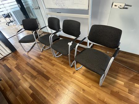 4 St�ck Nabrutes Besprechungsst�hle