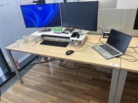 BENE Schreibtisch mit R�ckwand 160 x 80 cm